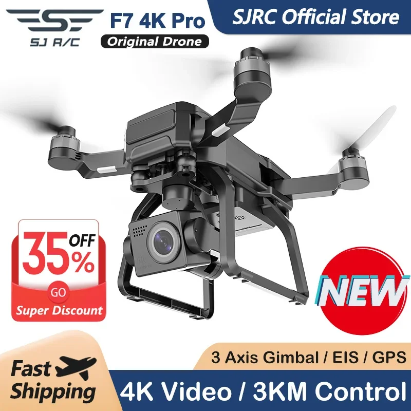 Drone Gimbal - SJRC Drone kamera F7 4K PRO,