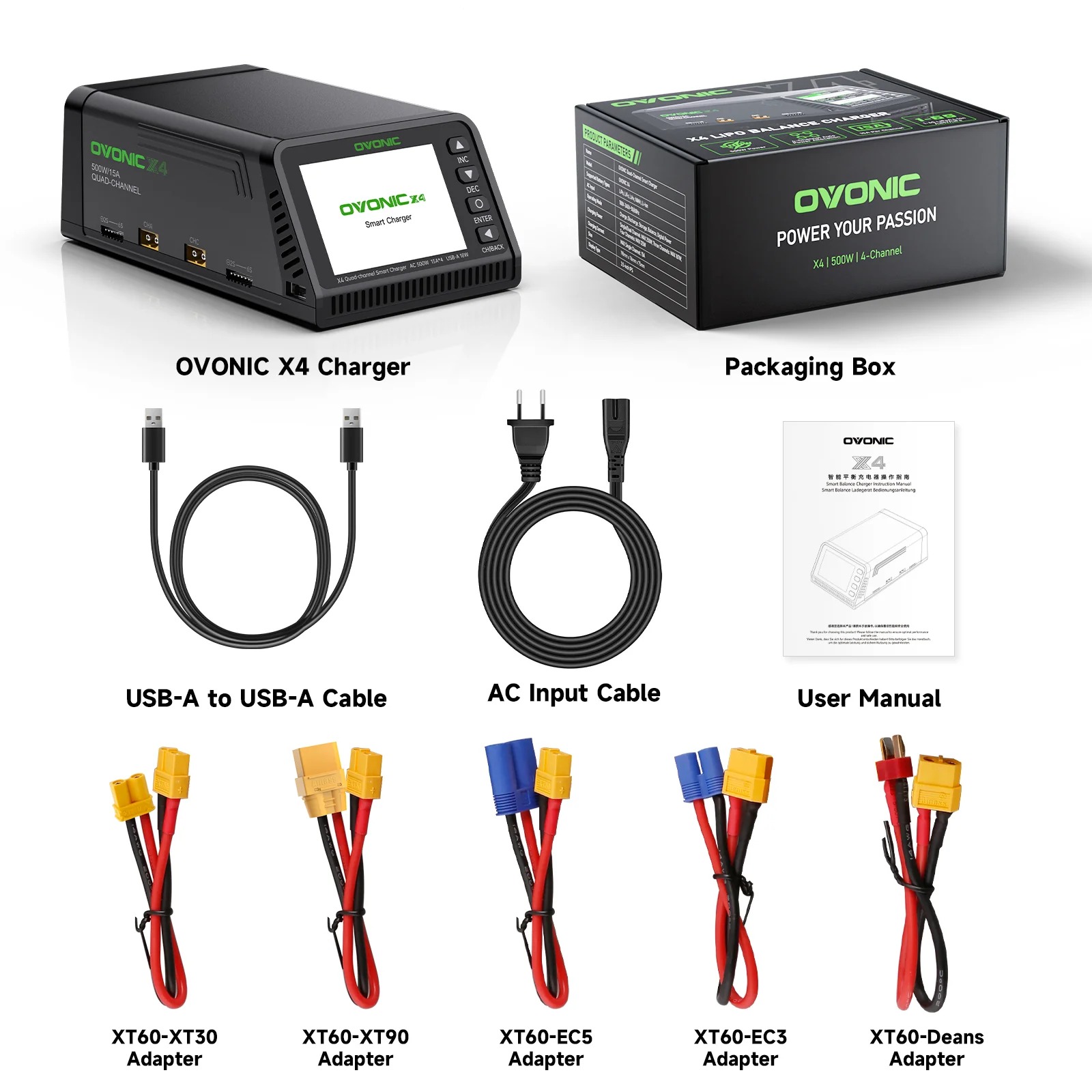 Drone Battery Strap - Ovonic X4 AC500W Pengisi Daya Baterai