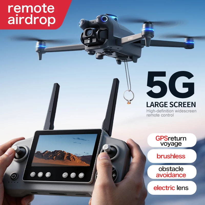 Drone Kamera GPS GT60 4K/6K/8K - Drone Gps Mount ulasan dan harga