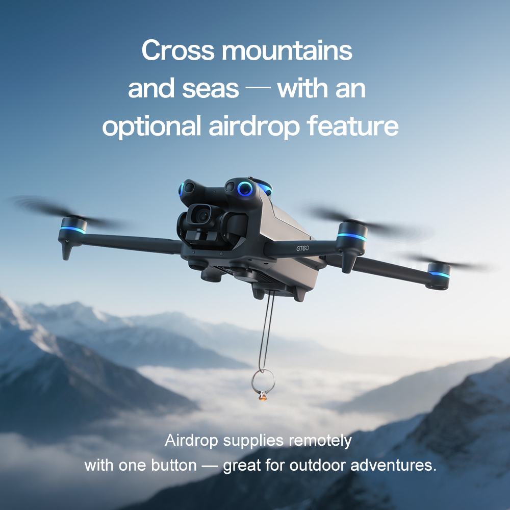 GT60 GPS Foldable RC Quadcopte - Drone Gps Mount ulasan dan harga