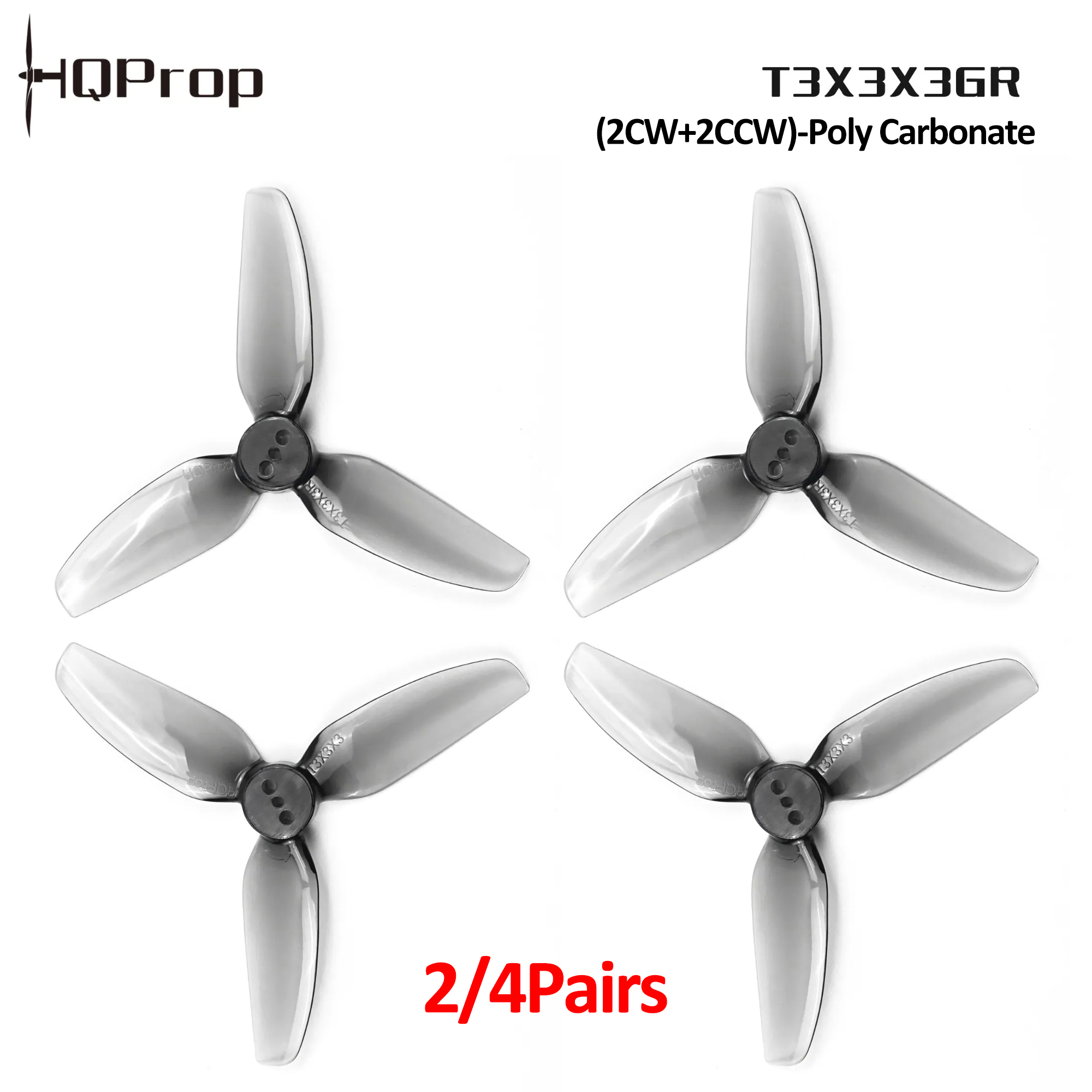 2/4 Pasang Baling-baling HQPro - Drone Motor ulasan dan harga